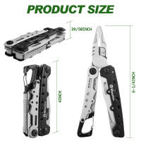 Multiherramienta Maarten 11 En 1 Con Lijeras De Acero Inoxidable Dureza Alta Herramienta Multifuncional Para Camping Regalos Para Hombres Con Cierre De Seguridad - details 2