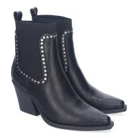 Botines de mujer Tacón tachuelas para Mujer, Estilo Cowboy, Elegantes, Diseño Moderno Tachuelas color negro - details 4