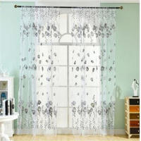 Cortinas De Tulle Modernas Y Sencillas Para Sala De Estar Dormitorio Infantil Y Cocina En Poliéster Suave Y Cómoda Transmisoras De Ventana - details 25