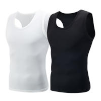 Chaleco De Moda Para Hombres Sin Mangas Transpirable Y Cómodo Para Fitness Al Aire Libre Color Negro Y Blanco Clásico - details 20