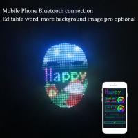 Bluetooth APP Control Smart LED Face Masks Programmable Change Face DIY Photoes For Party Display LED Light Mask For Halloween Carnival - details 6
