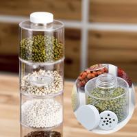 Estante De Especias Plegable De 6 Piezas Jars Torre De Ahorro De Espacio Para Cocina Condimentos Hierbas Con Tapa Para Seasoning - details 1