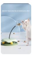 Juguete Para Gatos Alimentador Rota 360° Bola De Leche Transparente Juguetes Interactivos Para Gatos Alivia La Monotonía Tamaño 21.5x29cm - details 1