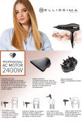 Bellissima My Pro P3 3400 - Secador de Pelo Profesional, 2400W, Rejilla de Cerámica, Tecnología de Iones, Difusor Incluido - details 0