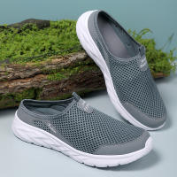 Nuevos Sandalias De Medio Tobillo Para Hombres Tenis De Malla Transpirable Zapatos De Playa Casuales Zapatillas De Verano De Lona Slip on Antideslizantes Tamaño True Fit - details 8