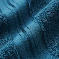 Toalla De Rostro De Algodón 100% Absorbente Y Suave Para Niños Y Adultos Talla 34*75cm Color Azul Gris Oscuro Gris Claro Cama De Hotel Baño Textil - details 4
