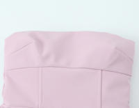 Nuevo Vestido Corto De Verano 2024 Para Mujer Estilo Europeo Y Americano Sexy Con Detalles De Lazo Top Tubo Sin Mangas De Poliéster - details 2