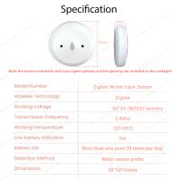 Detector De Fugas De Agua Smart Life Tuya Zigbee Sensor De Sobredemanda Para Cocina/Cuarto Sensor De Detención De Fugas Con Batería Incluida - details 7