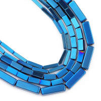 Cuentas De Hematita Rectangular En Colores Azul Oro Morado Para La Creación De Joyas DIY Pulseras Forma Cuadrada Y Rectangular Tamaños 4/6/9MM - details 15