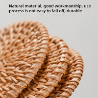 Mantelera Redonda De Rotura 20Cm Hecha a Mano Con Estilo Clásico Para Cocina Y Ceremonia Del Té Almohadilla De Aislamiento De Té De Jute - details 4