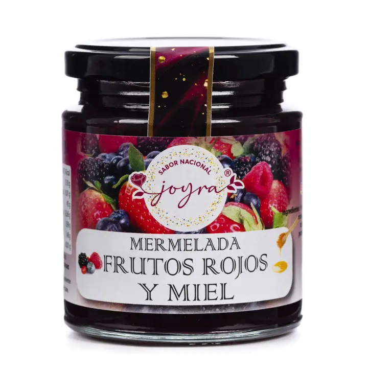 ARTE SABOR Mermelada artesanal de frutos rojos y miel, 255gr. 7x7x8 Cm. - 1