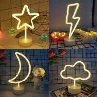 1pc Señal De Neón Blanca Cálida USB/batería Powered Decoración Para Habitaciones Salas De Juegos Fiestas De Cumpleaños Regalo Para Adolescentes - details 0