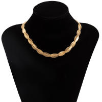 Collar De Cadena De Escama De Serpiente Tejida En Oro Lacteo Para Mujeres Y Hombres Collar De Corazón Con Borla Simples Y Modernos Joyería De 2022 - details 6