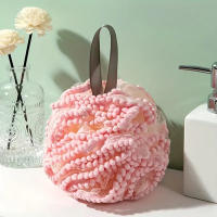 Bola De Ducha Con Perlas Esponja De Baño Con Encaje Scrub Para Espalda Flor De Baño Con Bolitas De Jabón Toalla De Baño Paño De Baño - details 4