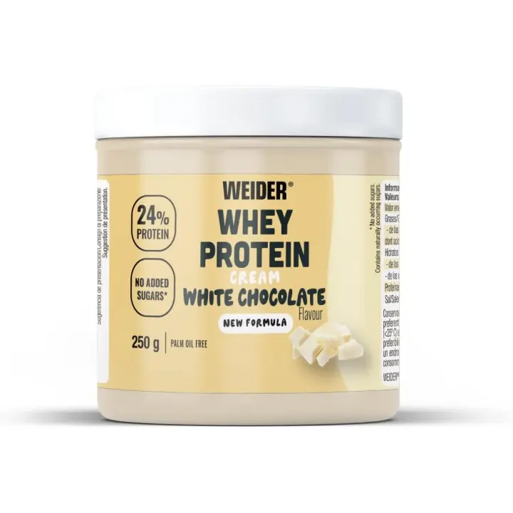 CREMA PROTEICA (250G) CHOCOLATE BLANCO - Weider / whey protein white chocolate spread - 1