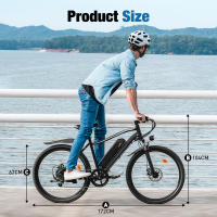 Bicicleta eléctrica MTB 250w EB3, bicicleta de montaña eléctrica 26" bicicleta eléctrica para adultos 35km/h, batería 36V 10.4Ah, modo ASSIST autonomía 100km - details 6
