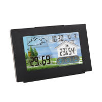 Multifunctional Wireless Weather Station Forecaster Indoor Outdoor Thermometer Hygrometer with Sensor Color Screen Alarm Clock - details 30