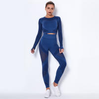 SSIT
Conjunto de Yoga sin costura Para Mujer, ropa Deportiva de 2 piezas, Short Top, sujetador, Leggings, traje de entrenamiento Para Gimnasio - details 4