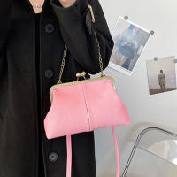 Bolso De Hombro Pequeño Para Mujer Elegante De PU Cuero Suave Lujo Diseñador Clip Clutch Retro Bolso De Mano Y Cruzado Con Cierre De Cremallera - details 8