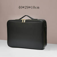 Bolso De Maquillaje Para Mujer De Cuero PU Impermeable Gran Capacidad Estuche De Viaje Para Cosméticos Y Accesorios - details 15