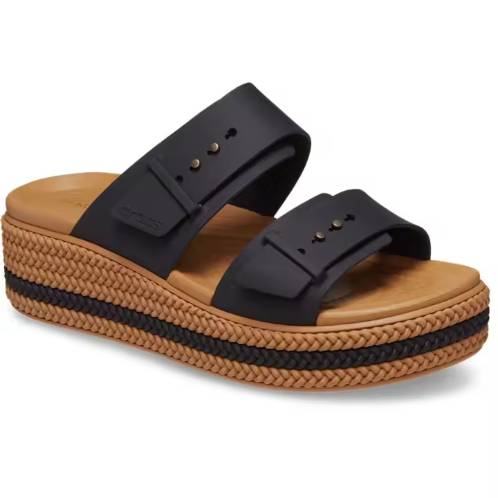 Crocs Sandalias Brooklyn Woven Buckle Marrón - 1