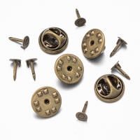 100pcs Base De Broche De Metal Con Abrazadera Mariposa Para DIY Joyería Hecha a Mano Accesorios De Manualidades Clasps Y Ganchos Para Broches - details 5