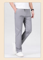 Nuevos Pantalones Casuales Para Hombre De Algodón Para Todas Las Estaciones Pantalones Negocios Rectos Y Slim Moda Clásica Talla Grande Con Bolsillos - details 14
