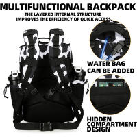 Mochila Táctica Grande 45L 3P Para Senderismo Y Camping Bolsa De Deporte Al Aire Libre Impermeable Rucksack De Escalada - details 36