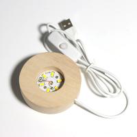 Luz Nocturna De Cristal 3D Pequeño Príncipe 6cm Con Base De Madera LED Siete Colores Regalo Para Niños Y Niñas Para Navidad - details 7