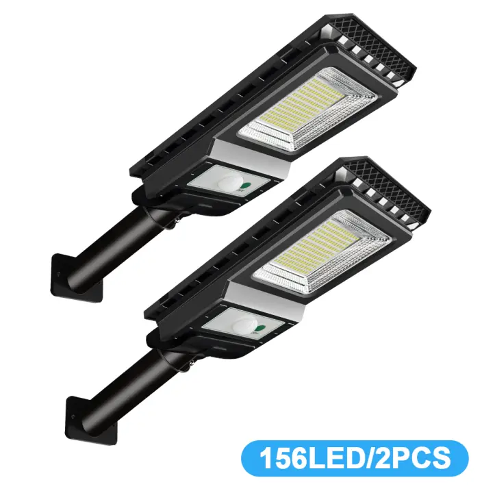 Lámpara de pared solar led Super brillante exterior 156led Luz de calle solar con sensor de movimiento impermeable para jardín puerta y valla - 1