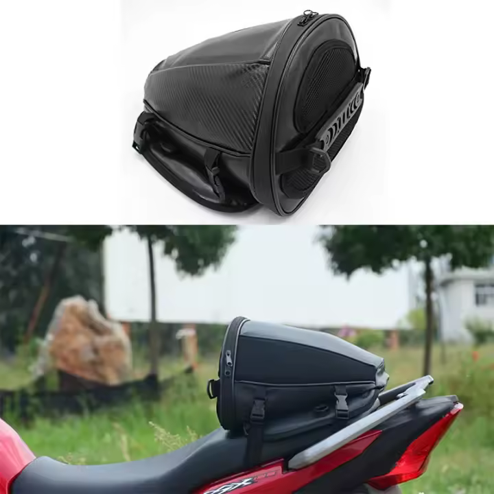 Bolsa De Motocicleta Multifuncional Deportiva Para Asiento Trasero Con Equipaje Y Herramientas Bolsa De Caudal Sillín Para Motocicleta Y-001B Nylon - 1