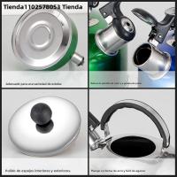 Tetera De Acero Inoxidable 3/4/5L Para Estufa a Gas Whistling Kettle Con Mango Ergonómico Para Camping Y Cocina - details 4