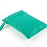 Bolsa De Pañales Impermeable Y Reutilizable De Color Sólido Con Dos Bolsillos Cerrados Para Viaje Playa Piscina Artículos Para Bebé - details 2