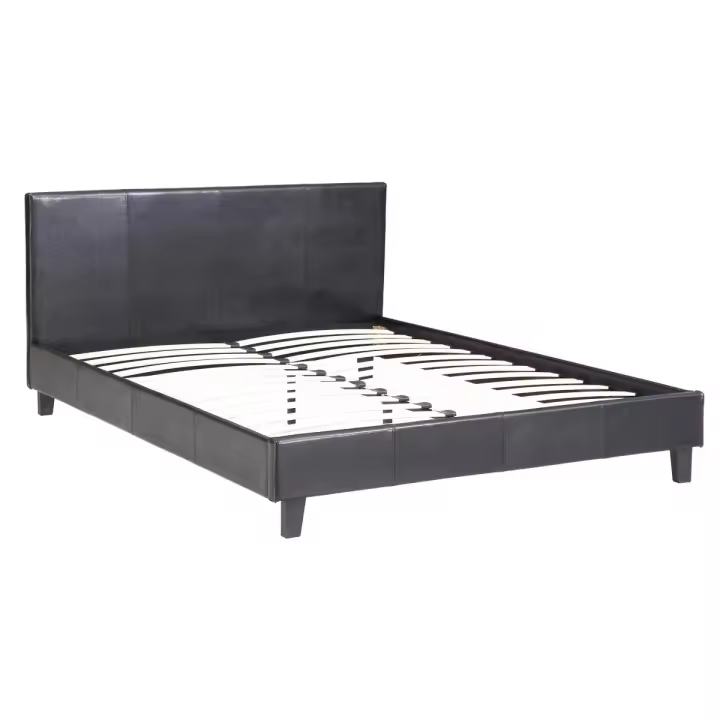 Cama "Lina" - 140 x 190 cm - Negro - 1
