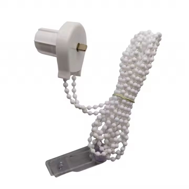 STORESDECO Polea y Cadeneta para Estores Enrollables Blanco 1,5mt, Cadeneta Fácil Instalación para Estores Noche y Día - 1