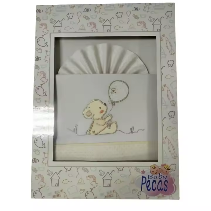 Coche🍼✨ Juegos de Sábanas 100% Algodón para Coche-Modelo Osito- Fondo Blanco– Suavidad y Confort para tu Bebé  Mommata✨🛏️ - 1