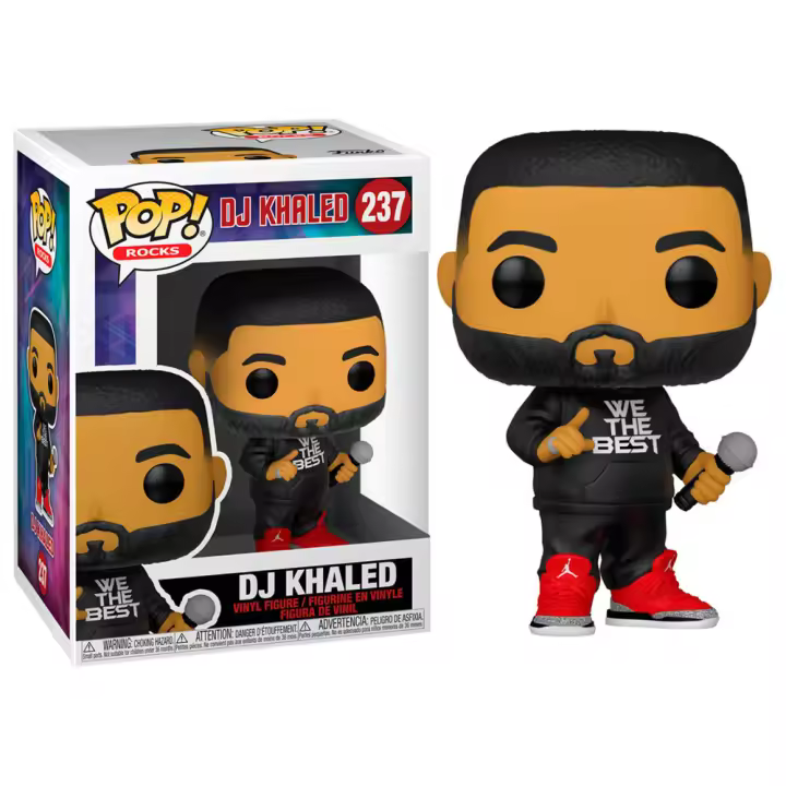 Figura Pop Dj Khaled-Figura de Vinilo Coleccionable - Idea de Regalo- Mercancia Oficial - Juguetes para Niños y Adultos - Movies Fans - Muñeco para Coleccionistas y Exposición - 1