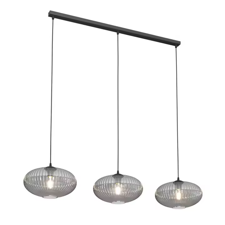 Lámpara de Suspensión Coco, Metal, Negro, 200x200x200 cm - 1