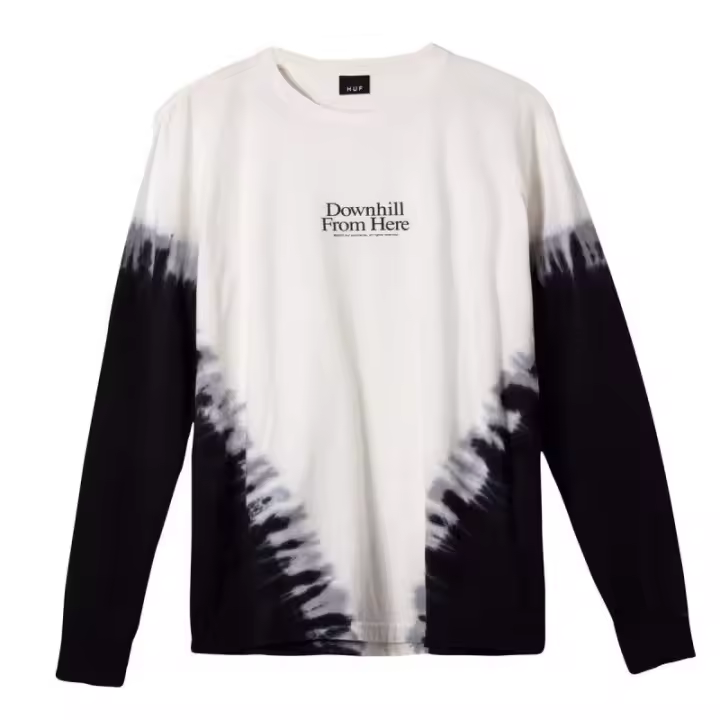 Camiseta Manga Larga Huf Widow White Black - 1