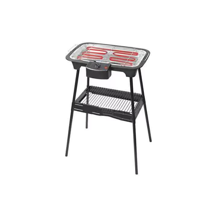 Suinga Barbacoa Eléctrica 2000W con Soporte y Parrilla Regulable - 1