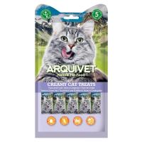 Premios para Gatos Snack Cremoso de Atún y Cangrejo para Gatos - (expositor de 12 bolsas con 5x14 g) (60 Tubos)Comida húmeda para gatos Arquivet - details 2