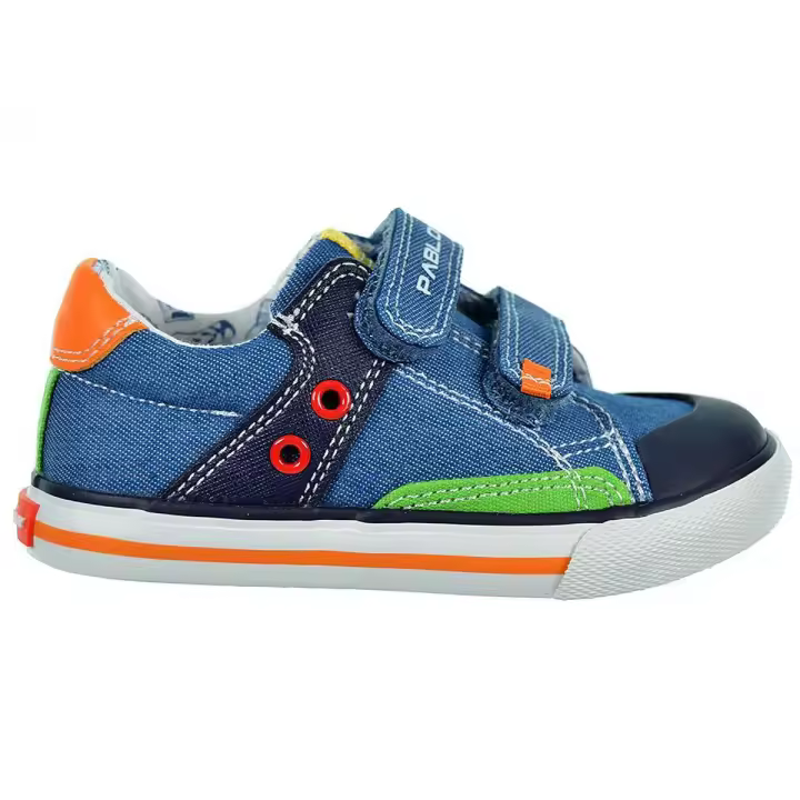971511 Pablosky Zapatilla Lona Velcro Plantilla Piel Niño - 1
