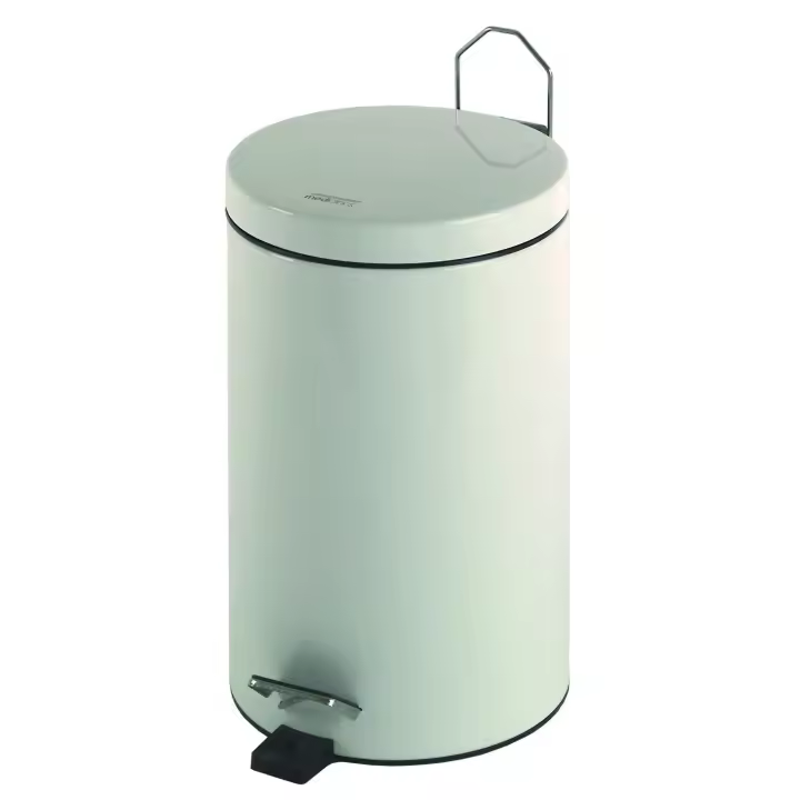 MEDICLINICS PP1305 Cubo Pedal Redondo 5 l Epoxi Blanco - 1