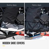 Waterproof Motorcycle Rain Suit Men Women Cycling Rain Gear Jacket and Pants with Storage Bag - details 4