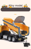 Camión Grúa De Escala 1/50 Modelo De Aleación Diecast Con Sonido Y Luz Juguete De Transporte De Ingeniería Para Colección Regalos Para Niños - details 6