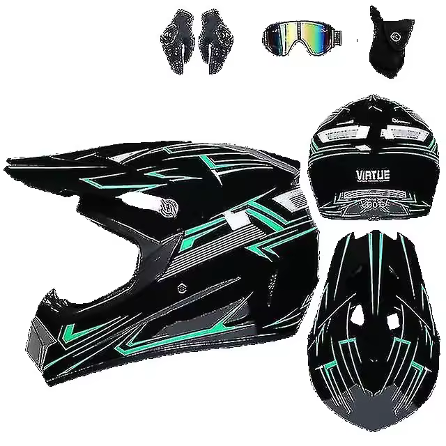 Send 3 Pieces Gift Motorcycle Helmet Children Off-road Helmet Bike Downhill Am Dh Cross Helmet Capacete Motocross - 1