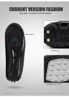 Zapatos De Ciclismo Para Hombre T22 Blanco Cuero Impermeable Profesional Autolockando Zapatillas De Bicicleta Planas Para Mujer MTB Ciclismo En Carretera - details 4