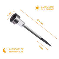 Lámpara Solar LED De Acero Inoxidable Para Jardín IP44 Nivel Exterior Camino Paisajismo Instalación Por Montaje Incluye Bombillas Estilo Contemporáneo - details 6