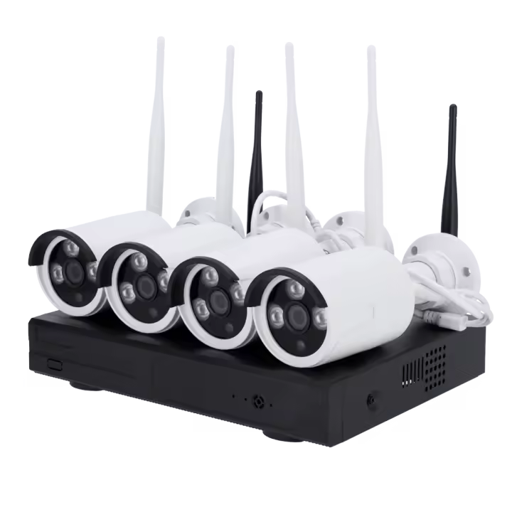 Kit CCTV WiFi Nivian - NVR 10 canales - 4 cámaras 3 Mpx preregistradas - Cámaras adicionales NV-CAM30W - Espacio para 1 Disco Duro - App y Software Eseecloud - 1