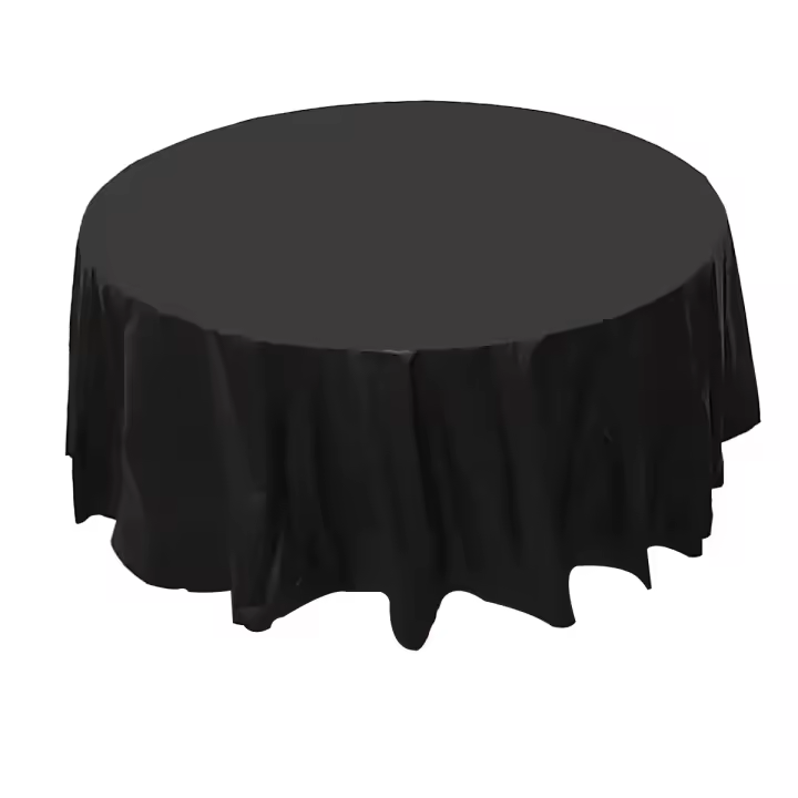 Mantel Desechable De Color Sólido Para Mesa Redonda Cubierta Nórdica Para Decoración De Fiestas En Casa Boda Cumpleaños Navidad - 1